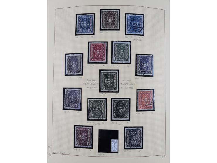 1918/2005, postfrische, anfangs teils ungebrauchte, und gestempelte Sammlung in 44 Alben und 2 Mappen. Vieles in beiden Erhal