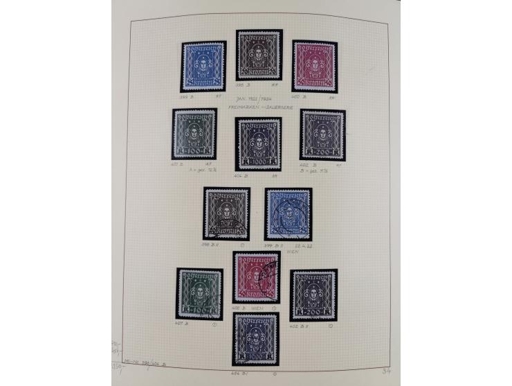 1918/2005, postfrische, anfangs teils ungebrauchte, und gestempelte Sammlung in 44 Alben und 2 Mappen. Vieles in beiden Erhal