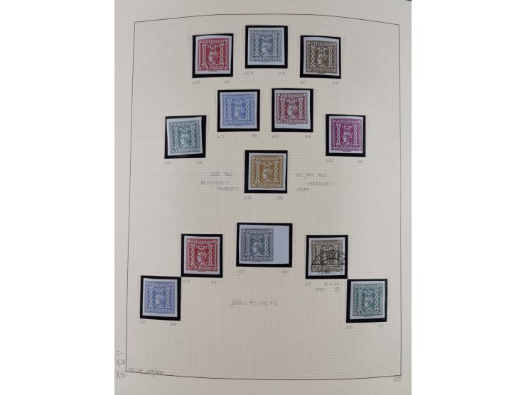 1918/2005, postfrische, anfangs teils ungebrauchte, und gestempelte Sammlung in 44 Alben und 2 Mappen. Vieles in beiden Erhal