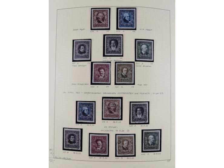 1918/2005, postfrische, anfangs teils ungebrauchte, und gestempelte Sammlung in 44 Alben und 2 Mappen. Vieles in beiden Erhal