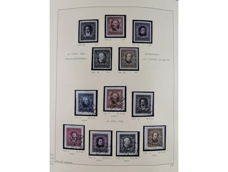 1918/2005, postfrische, anfangs teils ungebrauchte, und gestempelte Sammlung in 44 Alben und 2 Mappen. Vieles in beiden Erhal