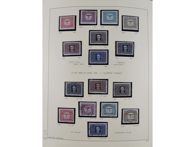 1918/2005, postfrische, anfangs teils ungebrauchte, und gestempelte Sammlung in 44 Alben und 2 Mappen. Vieles in beiden Erhal