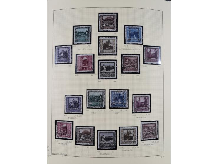 1918/2005, postfrische, anfangs teils ungebrauchte, und gestempelte Sammlung in 44 Alben und 2 Mappen. Vieles in beiden Erhal