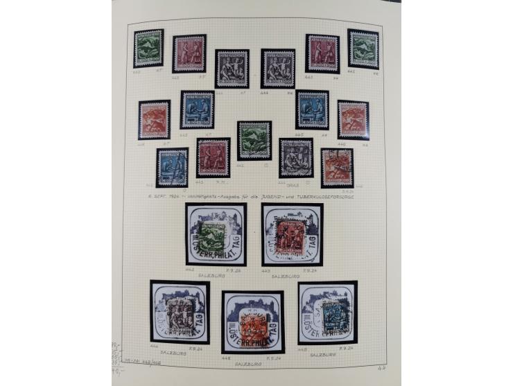 1918/2005, postfrische, anfangs teils ungebrauchte, und gestempelte Sammlung in 44 Alben und 2 Mappen. Vieles in beiden Erhal