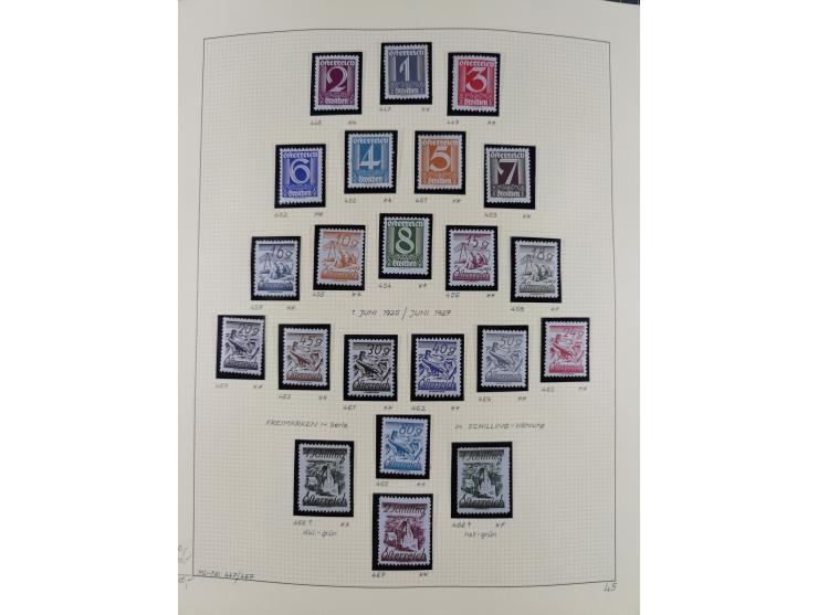 1918/2005, postfrische, anfangs teils ungebrauchte, und gestempelte Sammlung in 44 Alben und 2 Mappen. Vieles in beiden Erhal