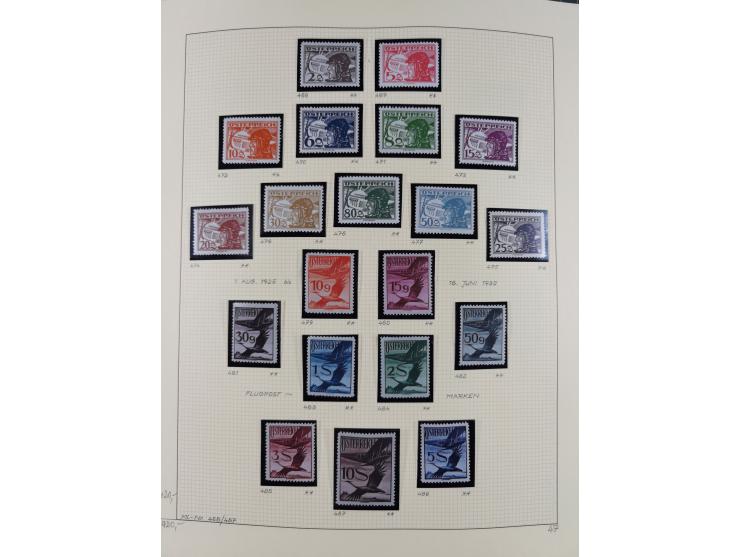 1918/2005, postfrische, anfangs teils ungebrauchte, und gestempelte Sammlung in 44 Alben und 2 Mappen. Vieles in beiden Erhal