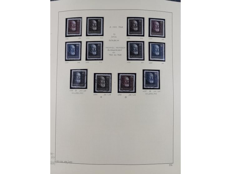 1918/2005, postfrische, anfangs teils ungebrauchte, und gestempelte Sammlung in 44 Alben und 2 Mappen. Vieles in beiden Erhal