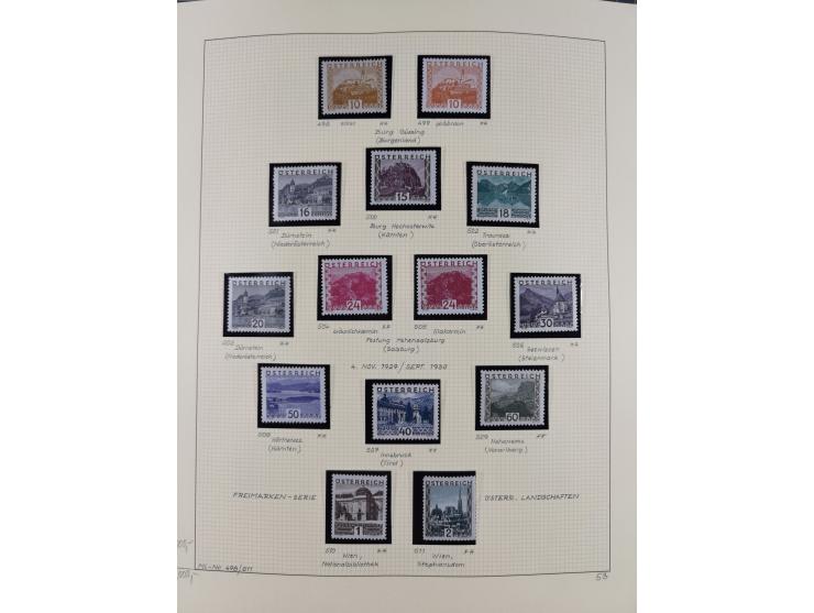1918/2005, postfrische, anfangs teils ungebrauchte, und gestempelte Sammlung in 44 Alben und 2 Mappen. Vieles in beiden Erhal