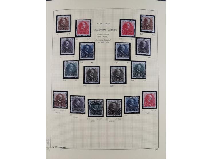 1918/2005, postfrische, anfangs teils ungebrauchte, und gestempelte Sammlung in 44 Alben und 2 Mappen. Vieles in beiden Erhal