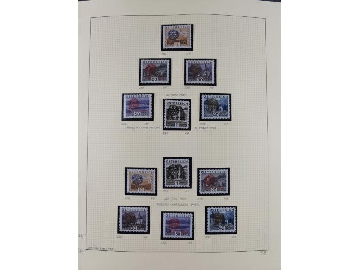 1918/2005, postfrische, anfangs teils ungebrauchte, und gestempelte Sammlung in 44 Alben und 2 Mappen. Vieles in beiden Erhal