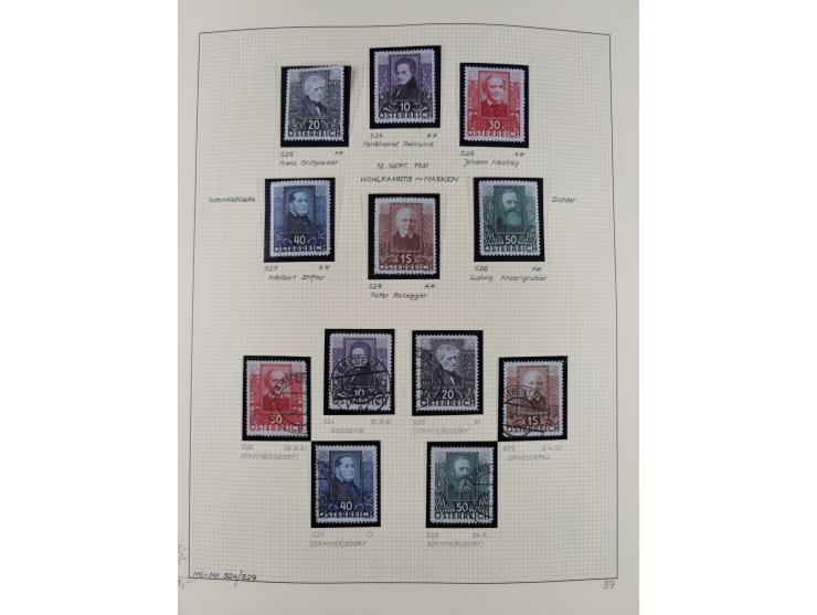 1918/2005, postfrische, anfangs teils ungebrauchte, und gestempelte Sammlung in 44 Alben und 2 Mappen. Vieles in beiden Erhal