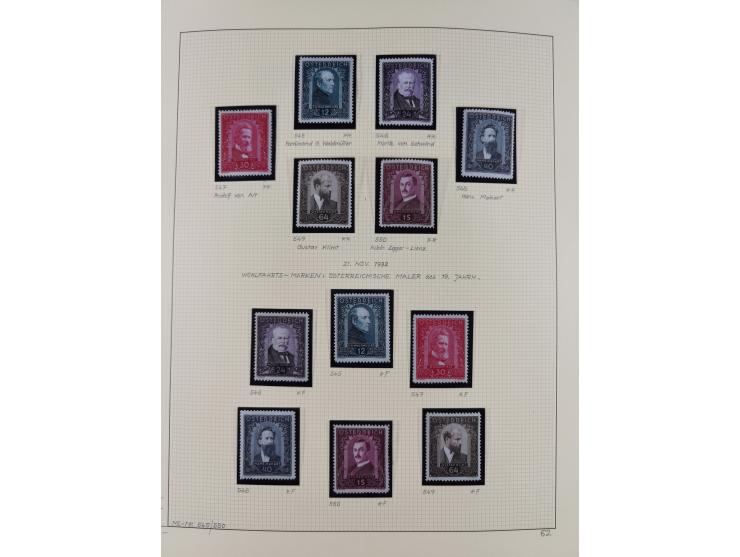 1918/2005, postfrische, anfangs teils ungebrauchte, und gestempelte Sammlung in 44 Alben und 2 Mappen. Vieles in beiden Erhal