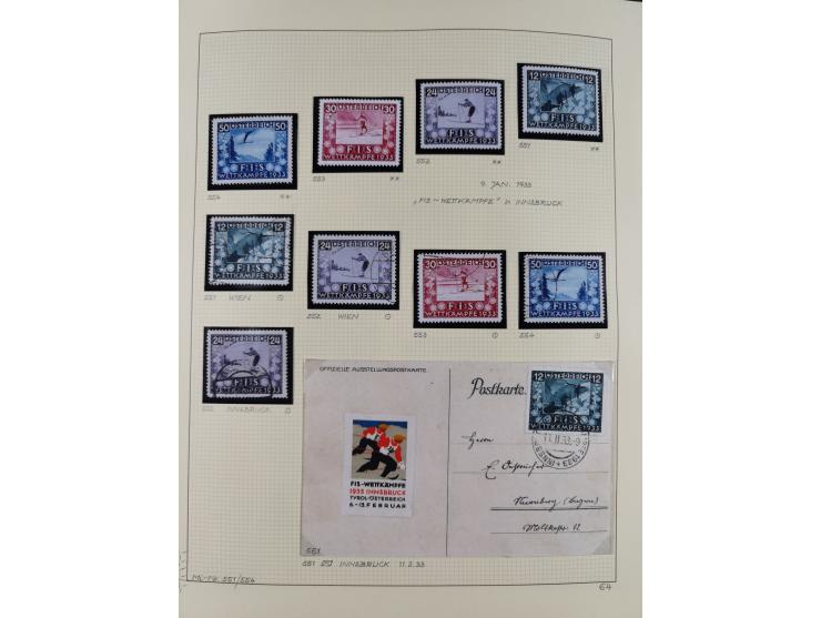 1918/2005, postfrische, anfangs teils ungebrauchte, und gestempelte Sammlung in 44 Alben und 2 Mappen. Vieles in beiden Erhal