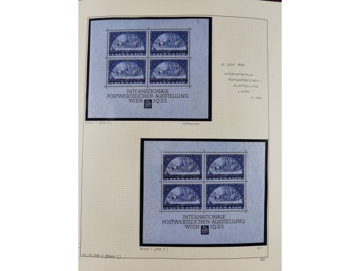 1918/2005, postfrische, anfangs teils ungebrauchte, und gestempelte Sammlung in 44 Alben und 2 Mappen. Vieles in beiden Erhal