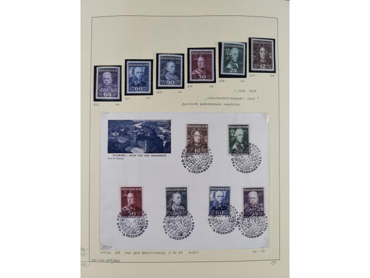 1918/2005, postfrische, anfangs teils ungebrauchte, und gestempelte Sammlung in 44 Alben und 2 Mappen. Vieles in beiden Erhal