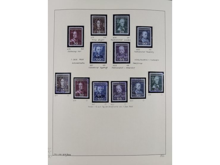 1918/2005, postfrische, anfangs teils ungebrauchte, und gestempelte Sammlung in 44 Alben und 2 Mappen. Vieles in beiden Erhal