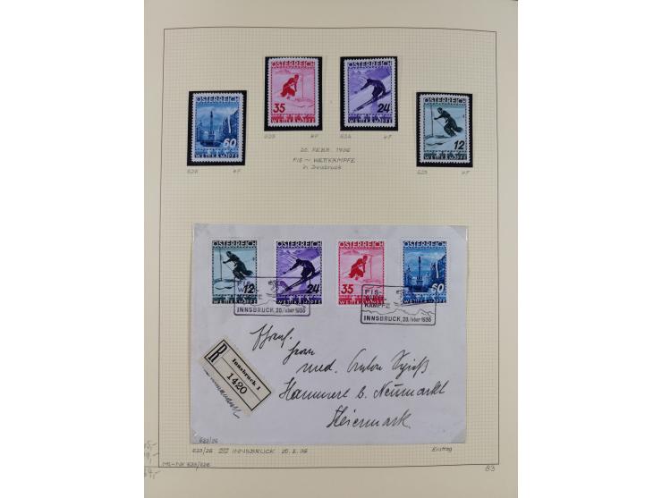 1918/2005, postfrische, anfangs teils ungebrauchte, und gestempelte Sammlung in 44 Alben und 2 Mappen. Vieles in beiden Erhal