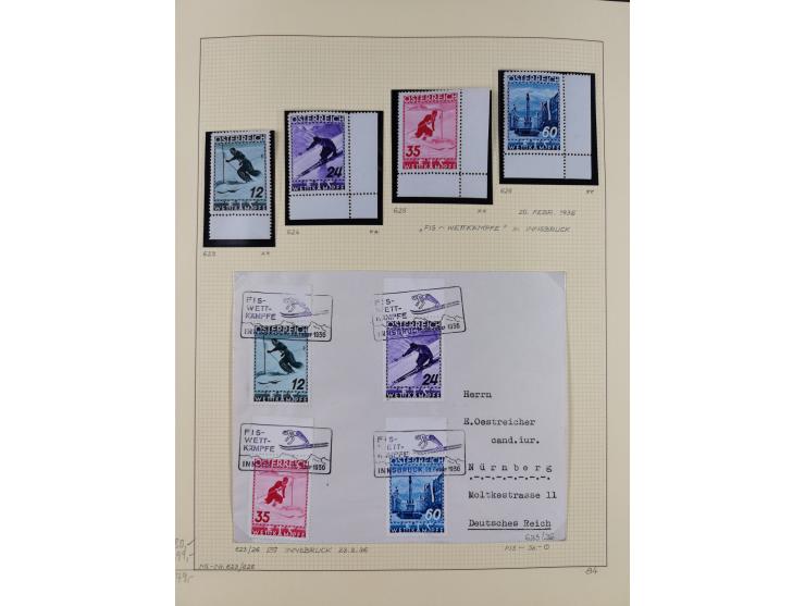 1918/2005, postfrische, anfangs teils ungebrauchte, und gestempelte Sammlung in 44 Alben und 2 Mappen. Vieles in beiden Erhal