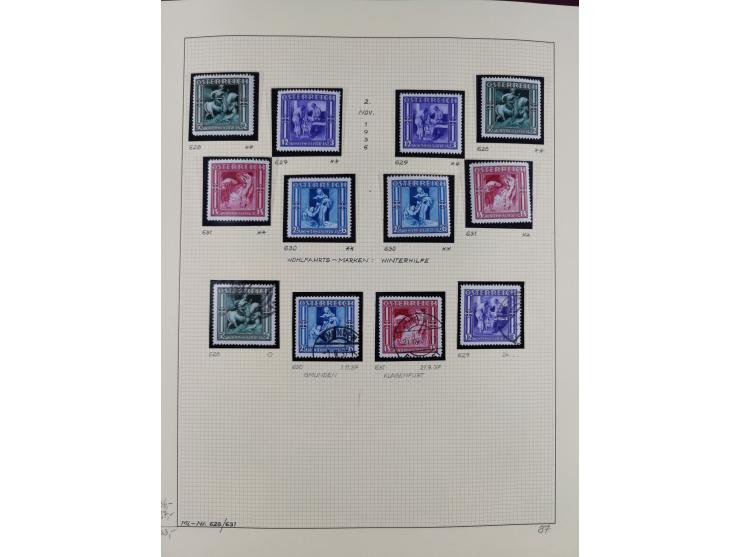 1918/2005, postfrische, anfangs teils ungebrauchte, und gestempelte Sammlung in 44 Alben und 2 Mappen. Vieles in beiden Erhal