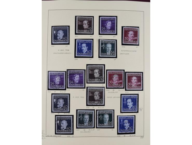 1918/2005, postfrische, anfangs teils ungebrauchte, und gestempelte Sammlung in 44 Alben und 2 Mappen. Vieles in beiden Erhal