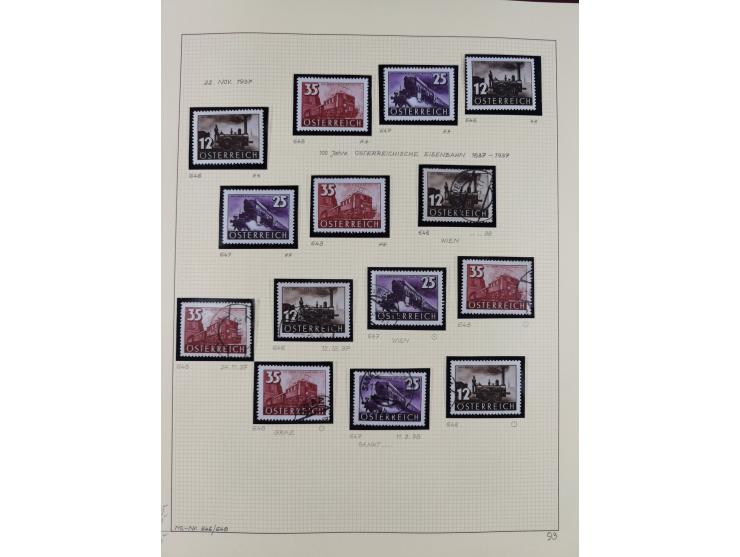 1918/2005, postfrische, anfangs teils ungebrauchte, und gestempelte Sammlung in 44 Alben und 2 Mappen. Vieles in beiden Erhal