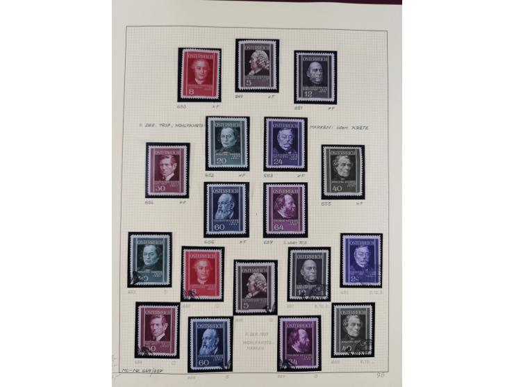 1918/2005, postfrische, anfangs teils ungebrauchte, und gestempelte Sammlung in 44 Alben und 2 Mappen. Vieles in beiden Erhal