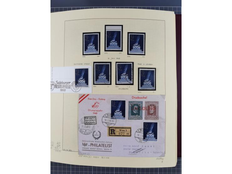 1918/2005, postfrische, anfangs teils ungebrauchte, und gestempelte Sammlung in 44 Alben und 2 Mappen. Vieles in beiden Erhal