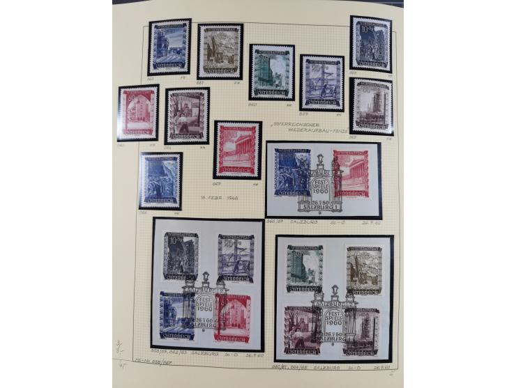 1918/2005, postfrische, anfangs teils ungebrauchte, und gestempelte Sammlung in 44 Alben und 2 Mappen. Vieles in beiden Erhal