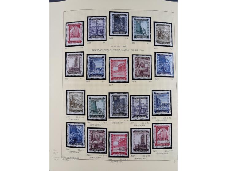 1918/2005, postfrische, anfangs teils ungebrauchte, und gestempelte Sammlung in 44 Alben und 2 Mappen. Vieles in beiden Erhal
