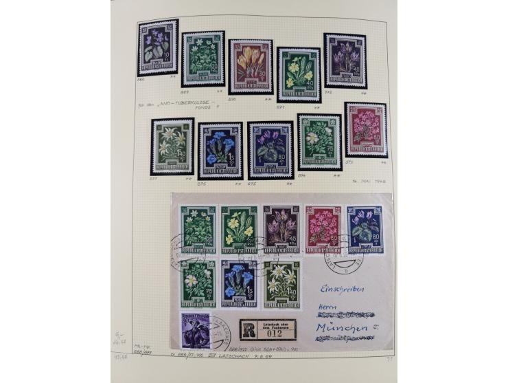 1918/2005, postfrische, anfangs teils ungebrauchte, und gestempelte Sammlung in 44 Alben und 2 Mappen. Vieles in beiden Erhal