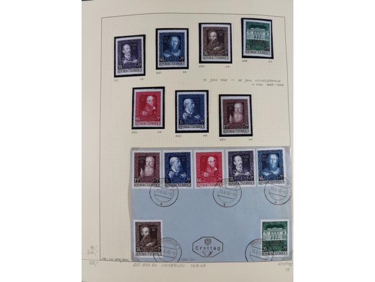 1918/2005, postfrische, anfangs teils ungebrauchte, und gestempelte Sammlung in 44 Alben und 2 Mappen. Vieles in beiden Erhal