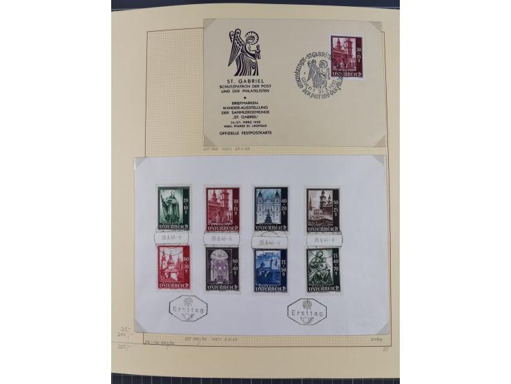 1918/2005, postfrische, anfangs teils ungebrauchte, und gestempelte Sammlung in 44 Alben und 2 Mappen. Vieles in beiden Erhal