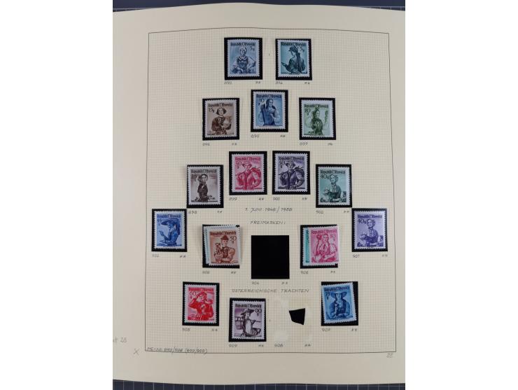 1918/2005, postfrische, anfangs teils ungebrauchte, und gestempelte Sammlung in 44 Alben und 2 Mappen. Vieles in beiden Erhal