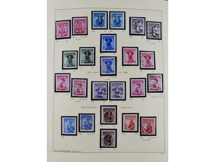 1918/2005, postfrische, anfangs teils ungebrauchte, und gestempelte Sammlung in 44 Alben und 2 Mappen. Vieles in beiden Erhal
