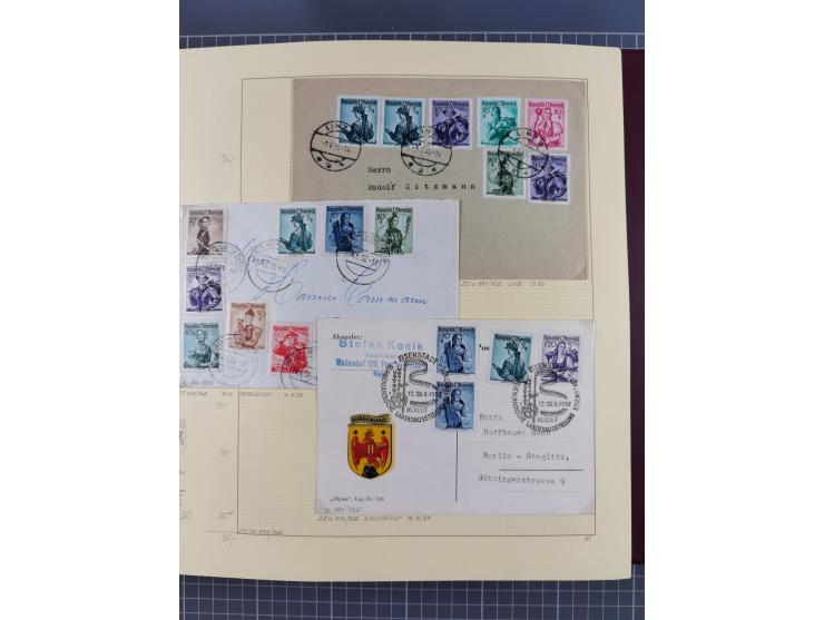 1918/2005, postfrische, anfangs teils ungebrauchte, und gestempelte Sammlung in 44 Alben und 2 Mappen. Vieles in beiden Erhal