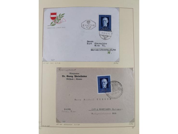 1918/2005, postfrische, anfangs teils ungebrauchte, und gestempelte Sammlung in 44 Alben und 2 Mappen. Vieles in beiden Erhal