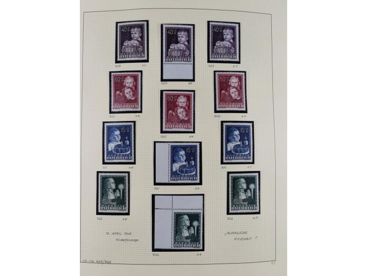 1918/2005, postfrische, anfangs teils ungebrauchte, und gestempelte Sammlung in 44 Alben und 2 Mappen. Vieles in beiden Erhal