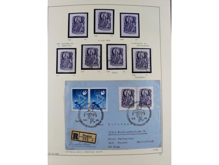 1918/2005, postfrische, anfangs teils ungebrauchte, und gestempelte Sammlung in 44 Alben und 2 Mappen. Vieles in beiden Erhal