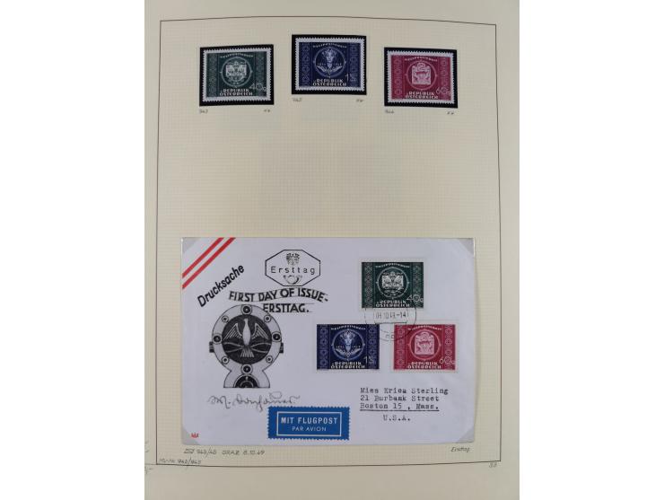 1918/2005, postfrische, anfangs teils ungebrauchte, und gestempelte Sammlung in 44 Alben und 2 Mappen. Vieles in beiden Erhal