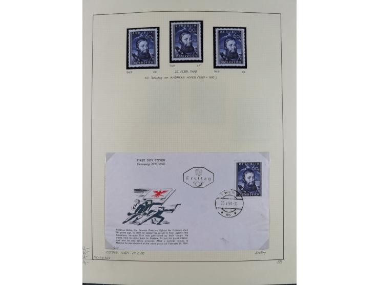 1918/2005, postfrische, anfangs teils ungebrauchte, und gestempelte Sammlung in 44 Alben und 2 Mappen. Vieles in beiden Erhal