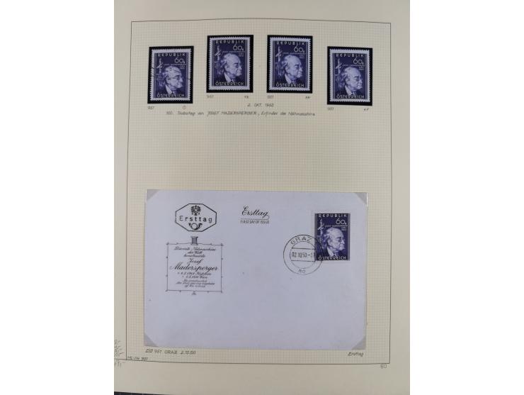 1918/2005, postfrische, anfangs teils ungebrauchte, und gestempelte Sammlung in 44 Alben und 2 Mappen. Vieles in beiden Erhal