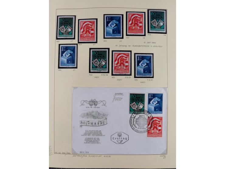 1918/2005, postfrische, anfangs teils ungebrauchte, und gestempelte Sammlung in 44 Alben und 2 Mappen. Vieles in beiden Erhal