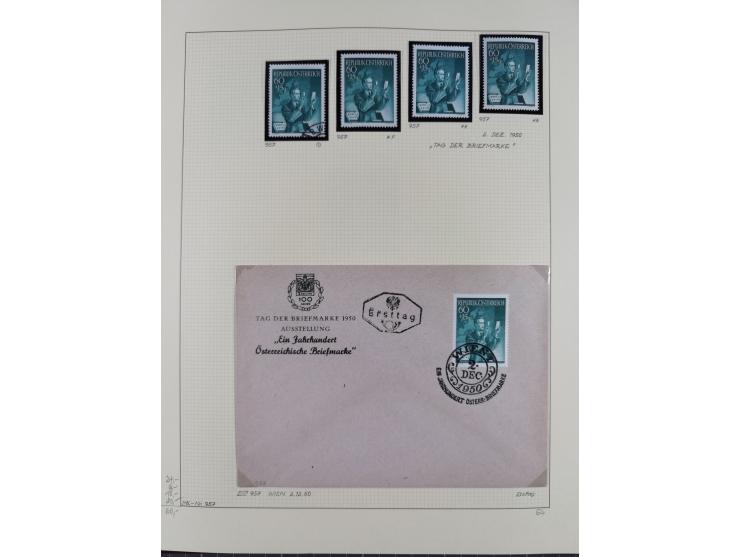 1918/2005, postfrische, anfangs teils ungebrauchte, und gestempelte Sammlung in 44 Alben und 2 Mappen. Vieles in beiden Erhal