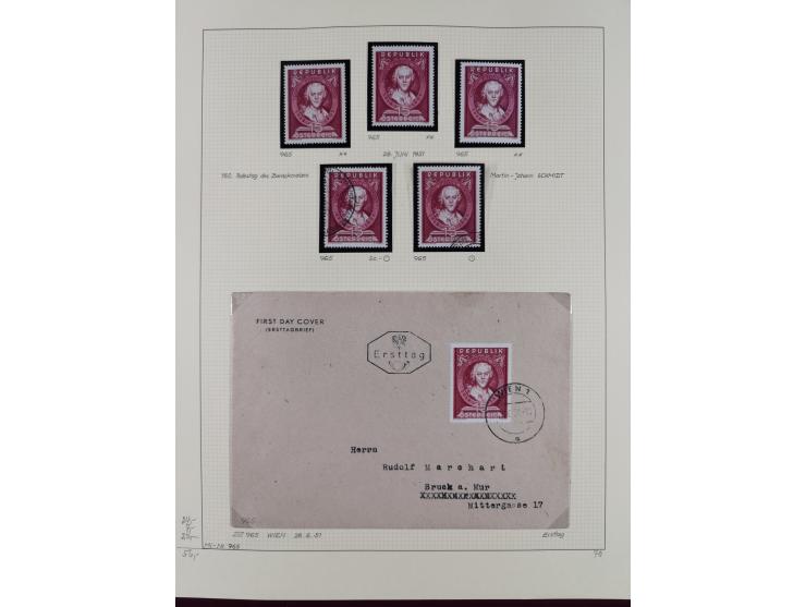 1918/2005, postfrische, anfangs teils ungebrauchte, und gestempelte Sammlung in 44 Alben und 2 Mappen. Vieles in beiden Erhal