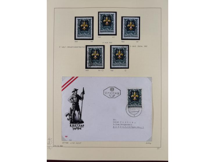 1918/2005, postfrische, anfangs teils ungebrauchte, und gestempelte Sammlung in 44 Alben und 2 Mappen. Vieles in beiden Erhal