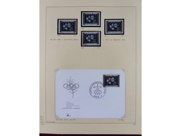 1918/2005, postfrische, anfangs teils ungebrauchte, und gestempelte Sammlung in 44 Alben und 2 Mappen. Vieles in beiden Erhal