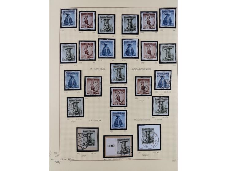 1918/2005, postfrische, anfangs teils ungebrauchte, und gestempelte Sammlung in 44 Alben und 2 Mappen. Vieles in beiden Erhal