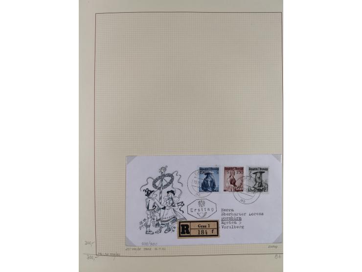 1918/2005, postfrische, anfangs teils ungebrauchte, und gestempelte Sammlung in 44 Alben und 2 Mappen. Vieles in beiden Erhal