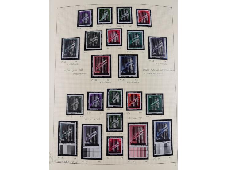 1918/2005, postfrische, anfangs teils ungebrauchte, und gestempelte Sammlung in 44 Alben und 2 Mappen. Vieles in beiden Erhal