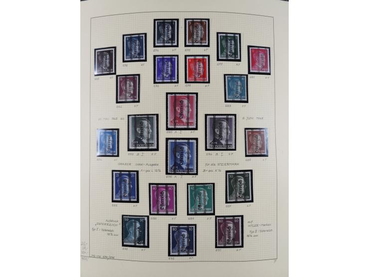 1918/2005, postfrische, anfangs teils ungebrauchte, und gestempelte Sammlung in 44 Alben und 2 Mappen. Vieles in beiden Erhal